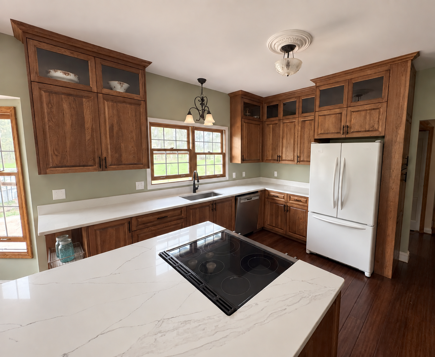 Warm wood custom kitchen